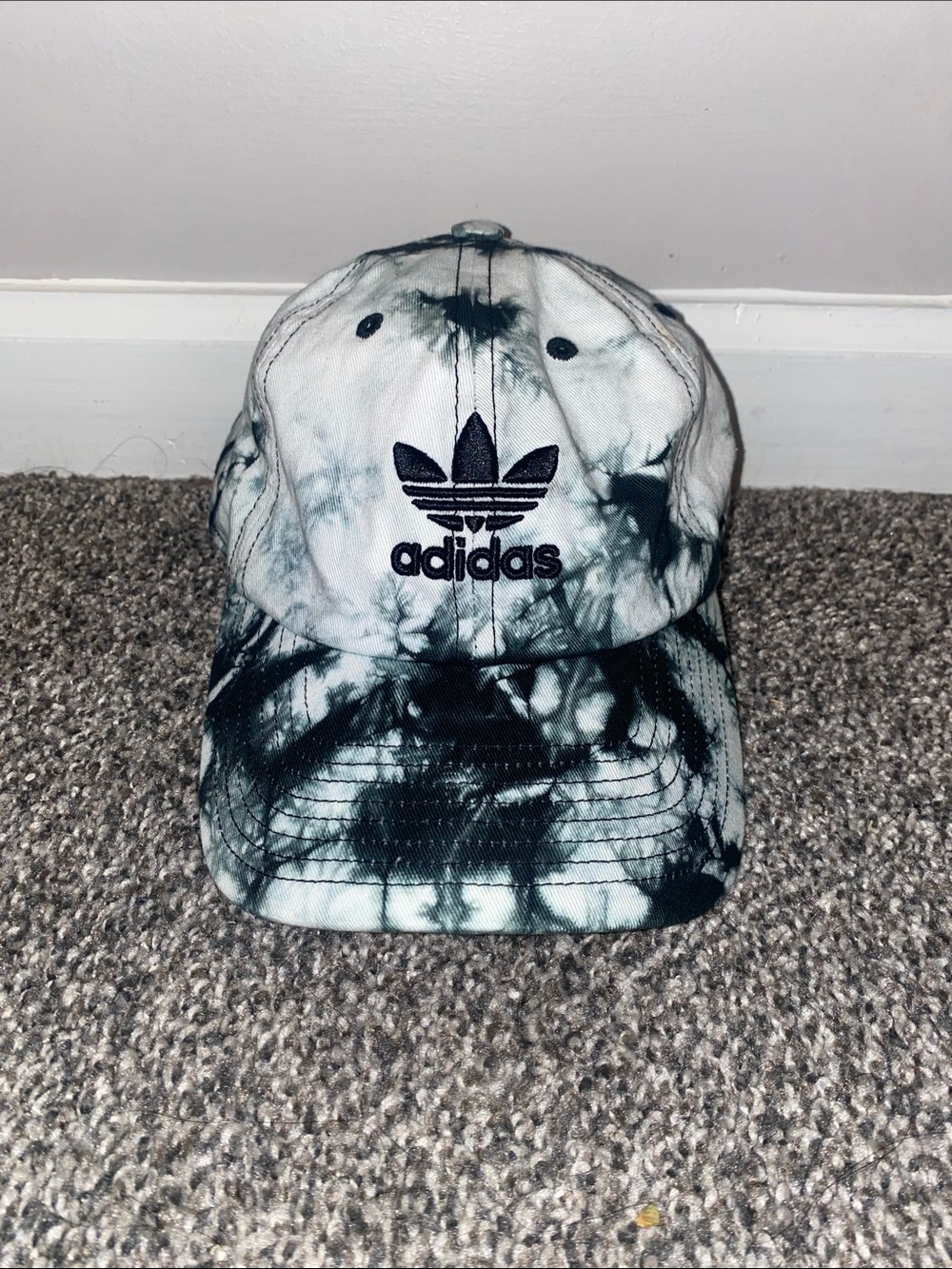 adidas Black & White Tie-Dye Cap
